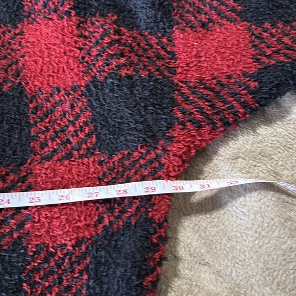 Skims Set  NWT Cozy Brick Buffalo Check Textured Hoodie & Jogger Set - Picture 12 of 16